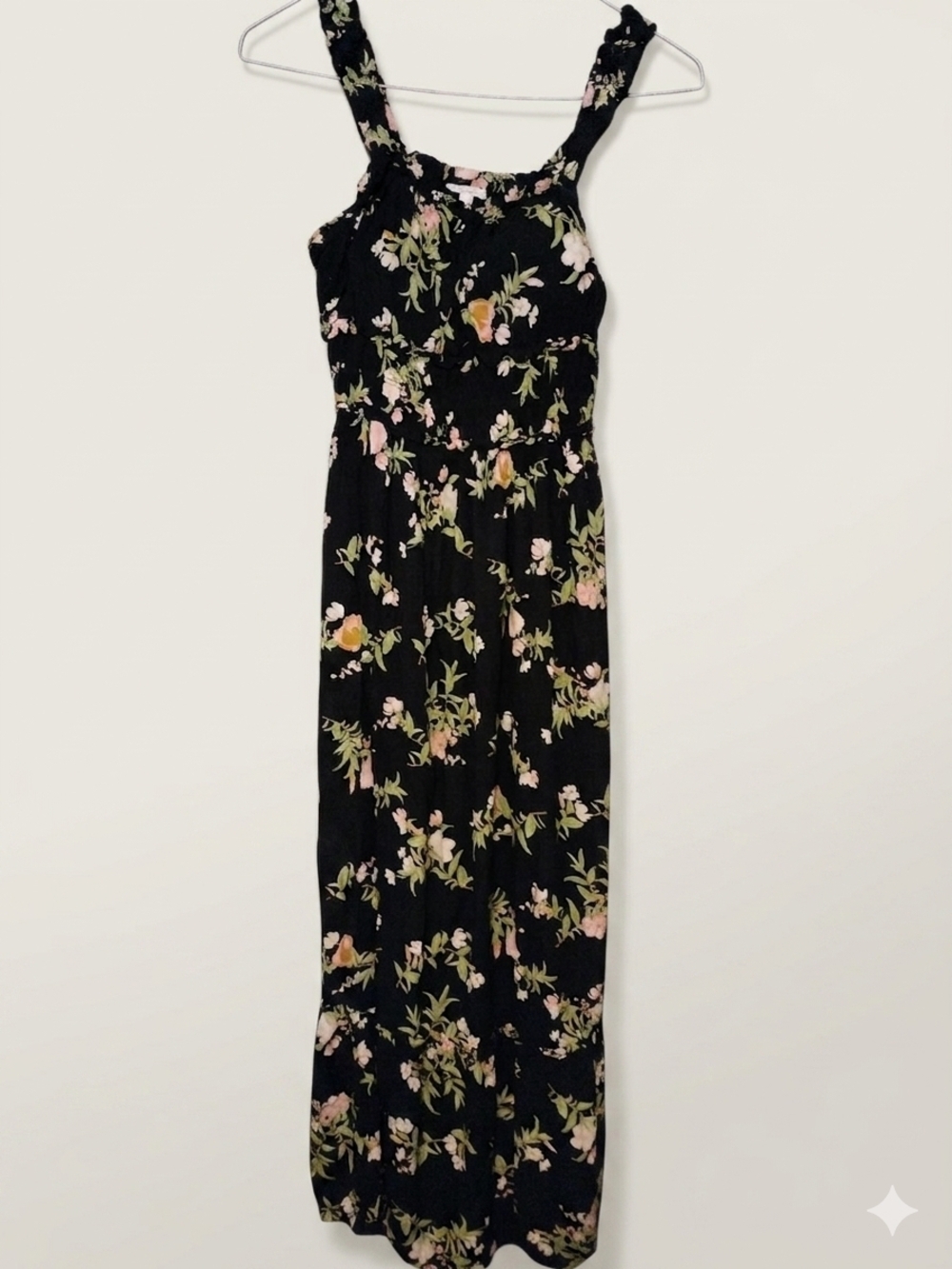Derek Heart Black Floral Maxi Dress